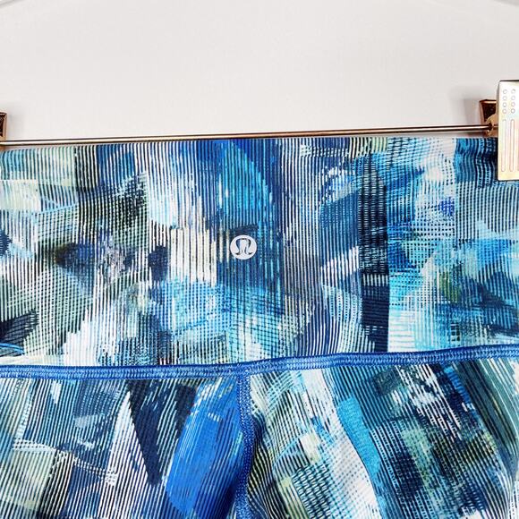 Lululemon Womens Size 4 Wunder Under Hi-Rise 7/8 Tight 25" Sun Dazed Multi Blue - Picture 8 of 11